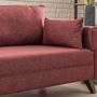 Bella Sofa Récamiere Links Rot 3