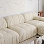 Soli Corner Sofa White 4