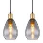 Fanni Type A Pendant Light Smoked Glass Iron Black 3