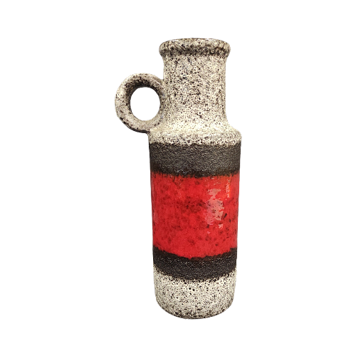 Vintage H 28 Vase Keramik Rot 0