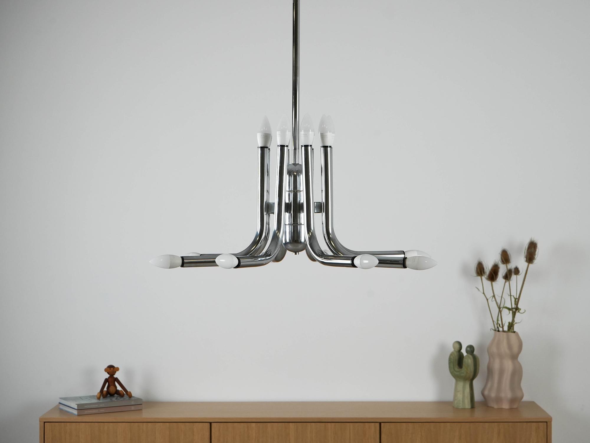 Pendelleuchte Metall 1970er Jahre 2