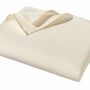 Kissen und Decken Set aus Waffelpiqué 100% Baumwolle Creme 1