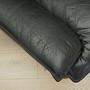 Armchair Leather Black 1960s 13