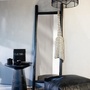Hocker Leder Schwarz 4