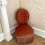 Vintage Sessel Samt Pink 3