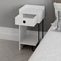 Sirius Bedside Table Left White 4
