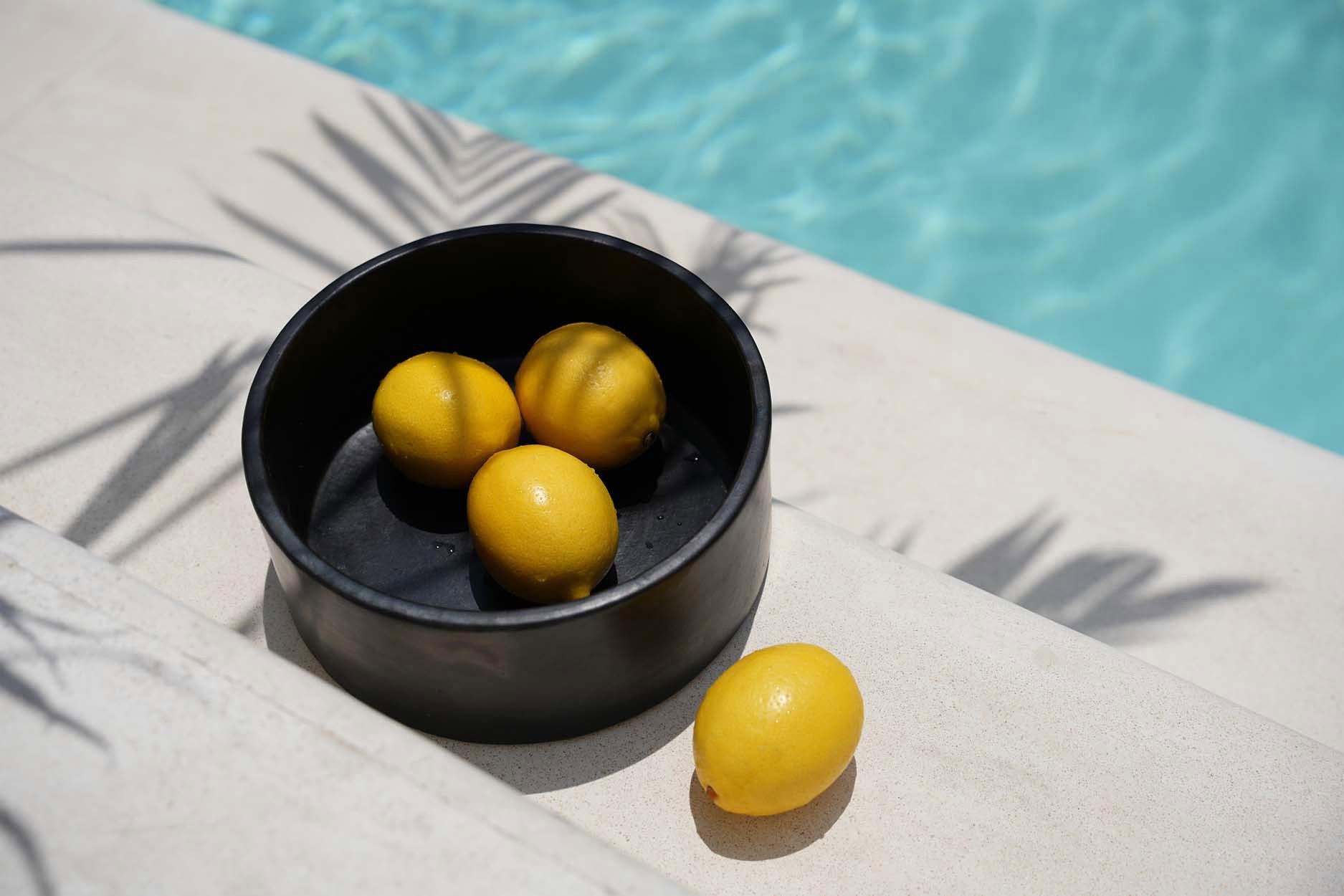 3x Burned Zylinderschale Schwarz 1