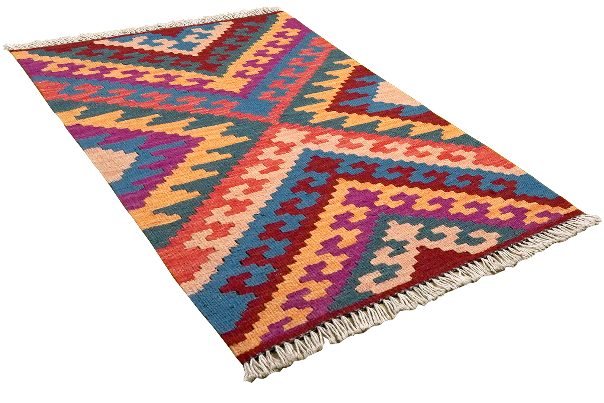 Kilim Gashgai Teppich Mehrfarbig 2