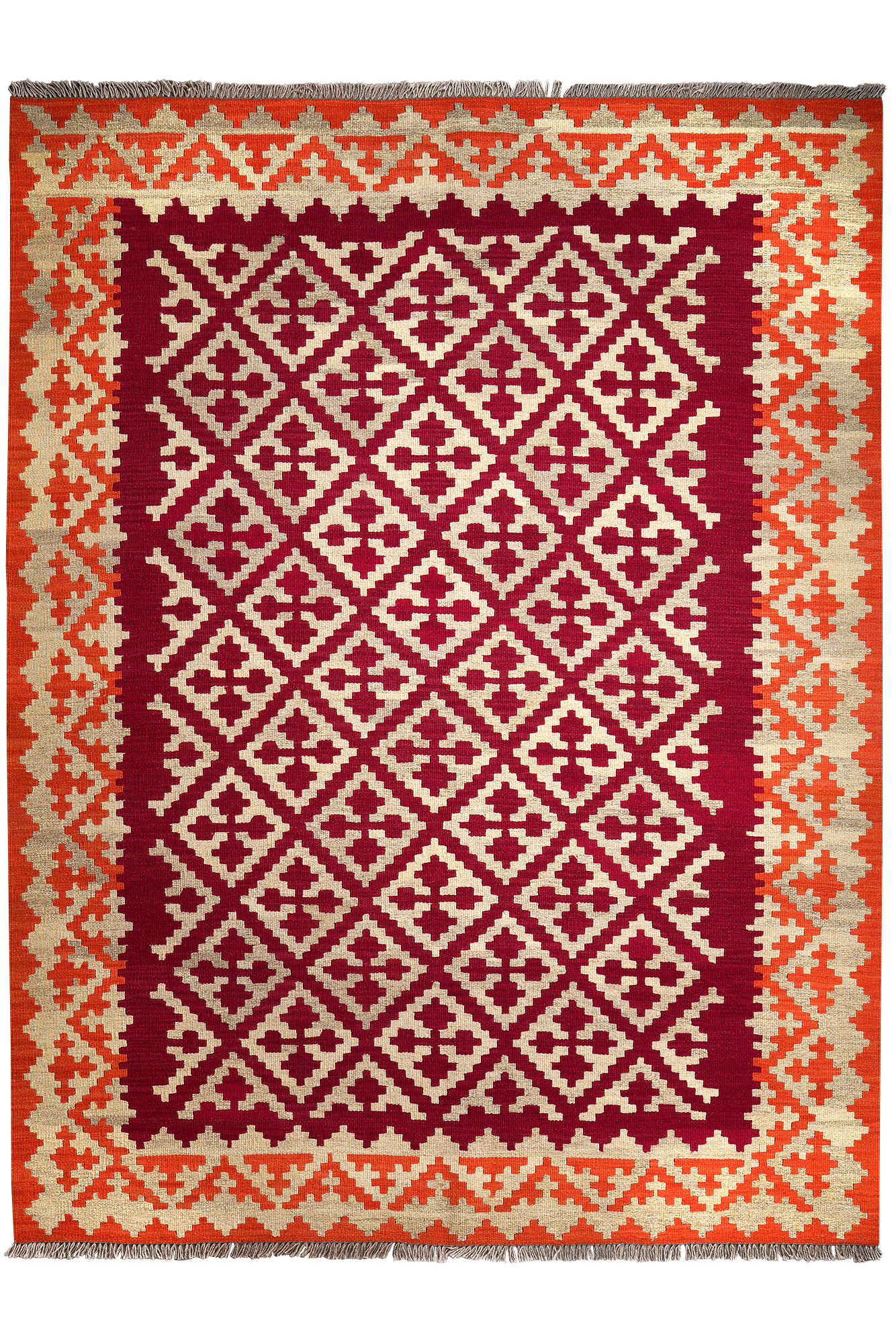 Kilim Gashgai Teppich Wolle Mehrfarbig 4