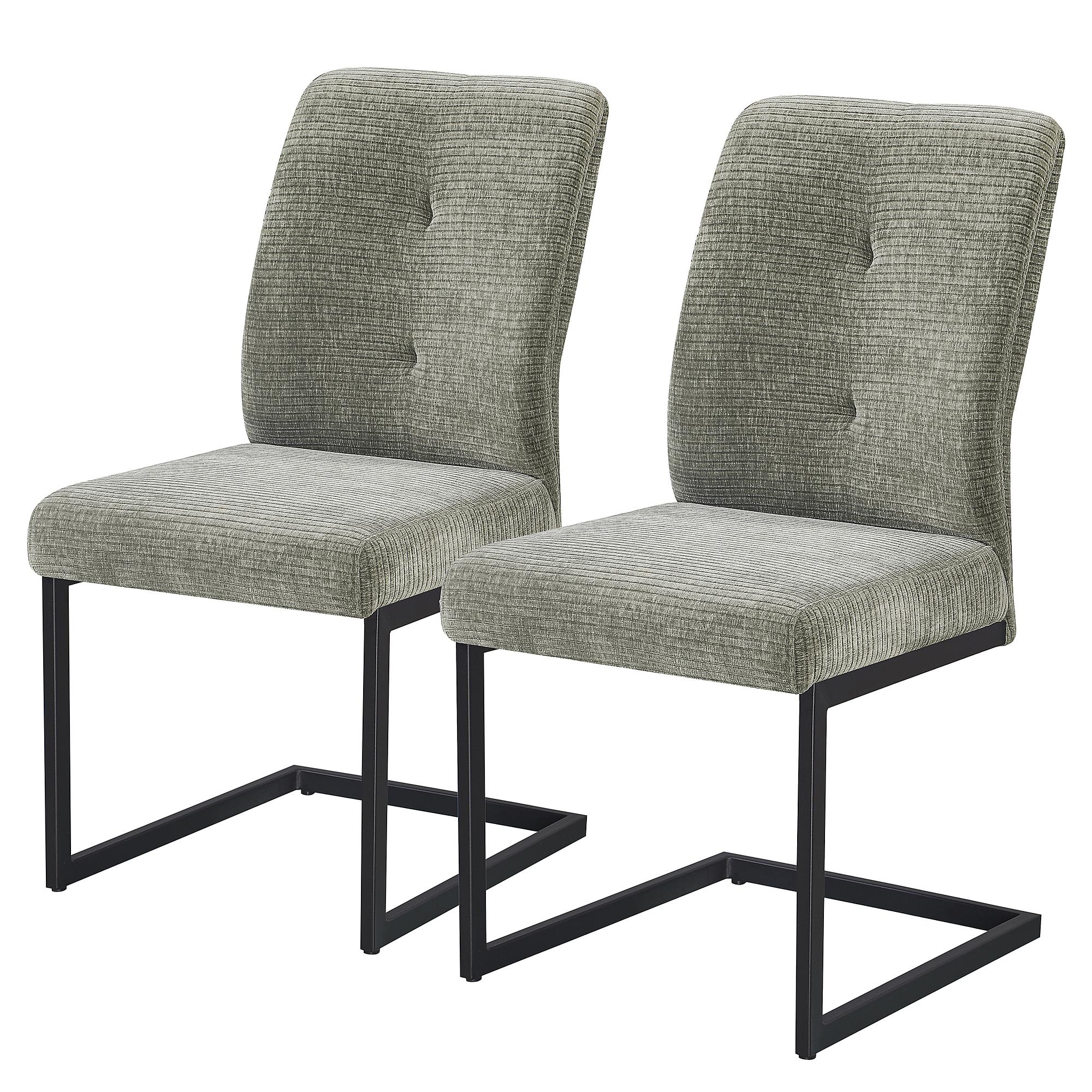 2x Upholstered chair PAMALU Khaki 0