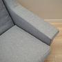 Armchair Textile Wood Grey 1960s 11