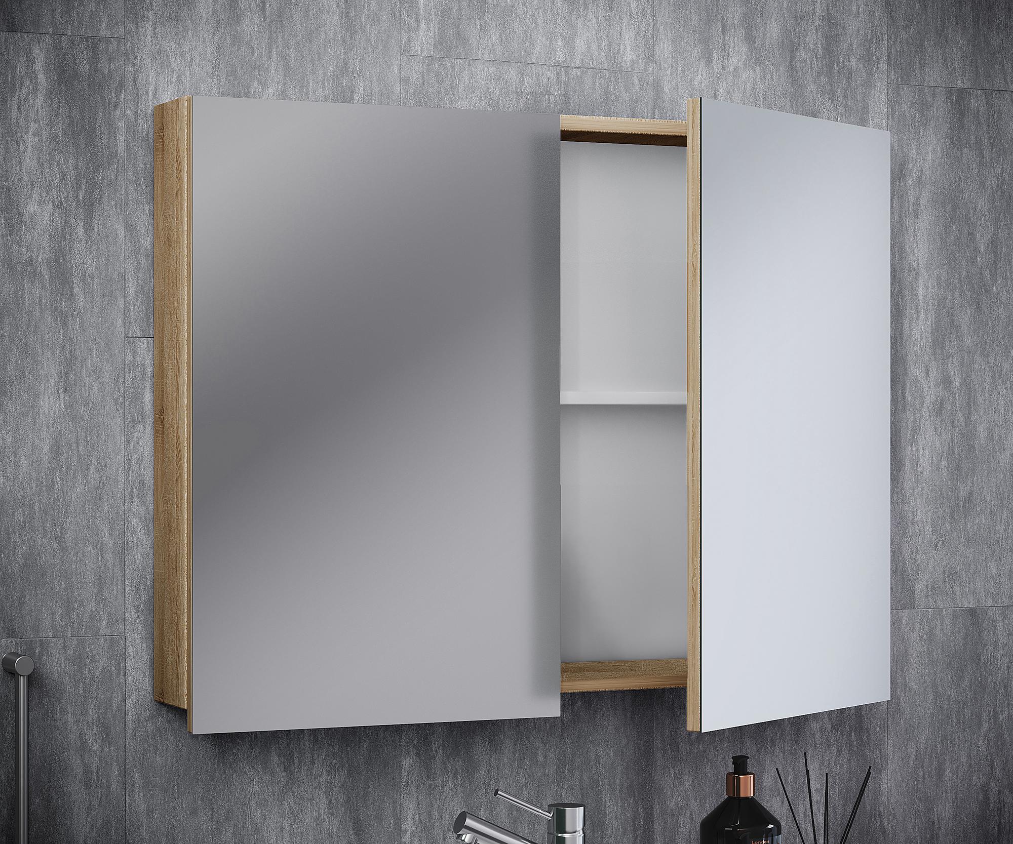 VCB 1 Mirror Cabinet Sonoma Oak Decor 60 cm 3