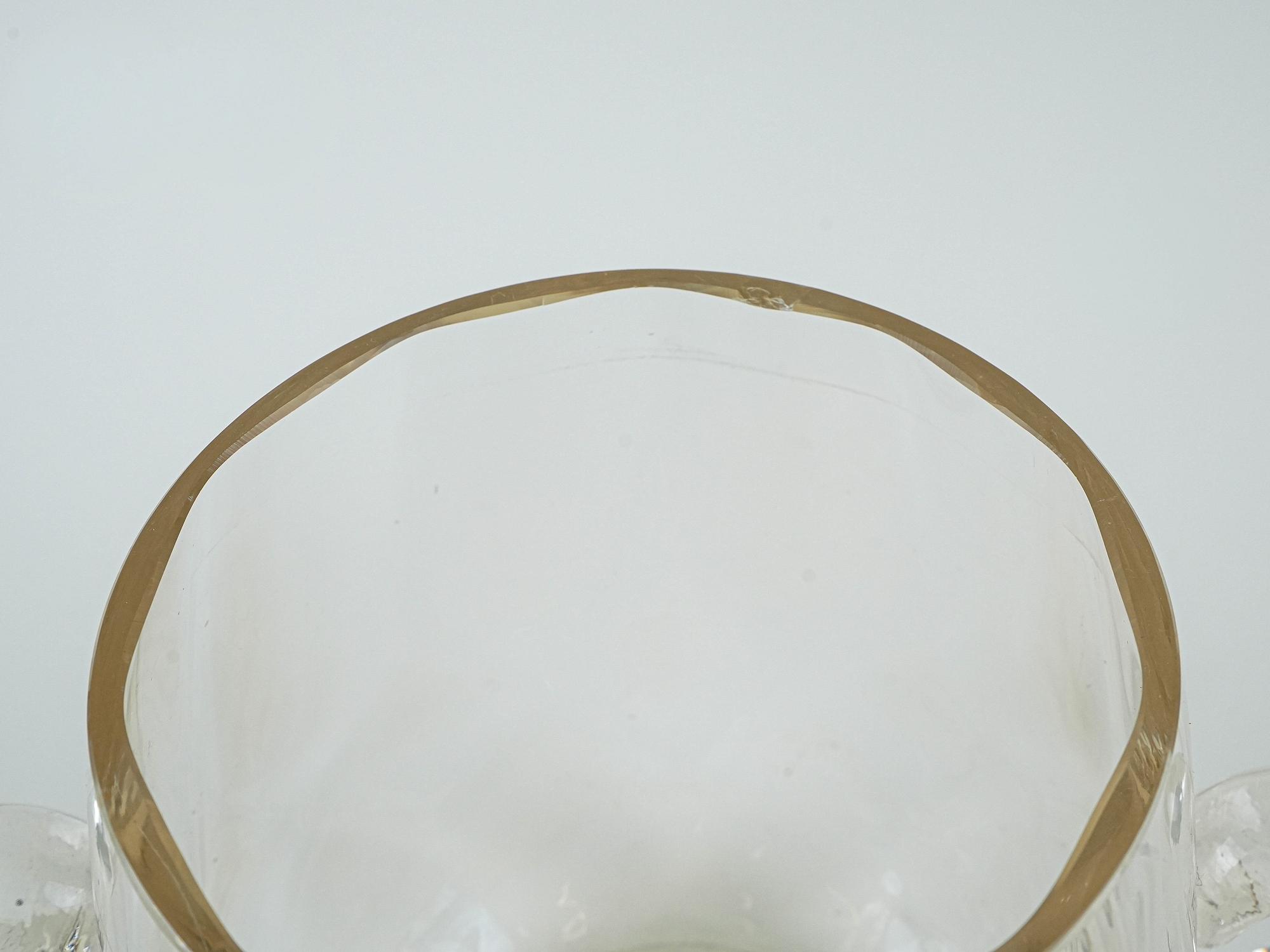 Glaseiskübel Transparent 1970er Jahre 5