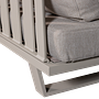 Bear 3-Sitzer Gartensofa Aluminium Grau 5