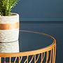 Avantis Gold Metalldrahtgestell Runder Beistelltisch
 0