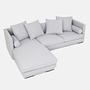 Malmo corner sofa 3-seater dove grey 3