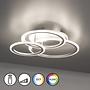 LED Ceiling Light Gelder Round Iron Acrylic Glass 1
