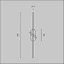 LED wall lamp Renaissance 1-light metal black 4