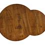 2x Ronin Beistelltisch Mangoholz Metall ø60cm 1