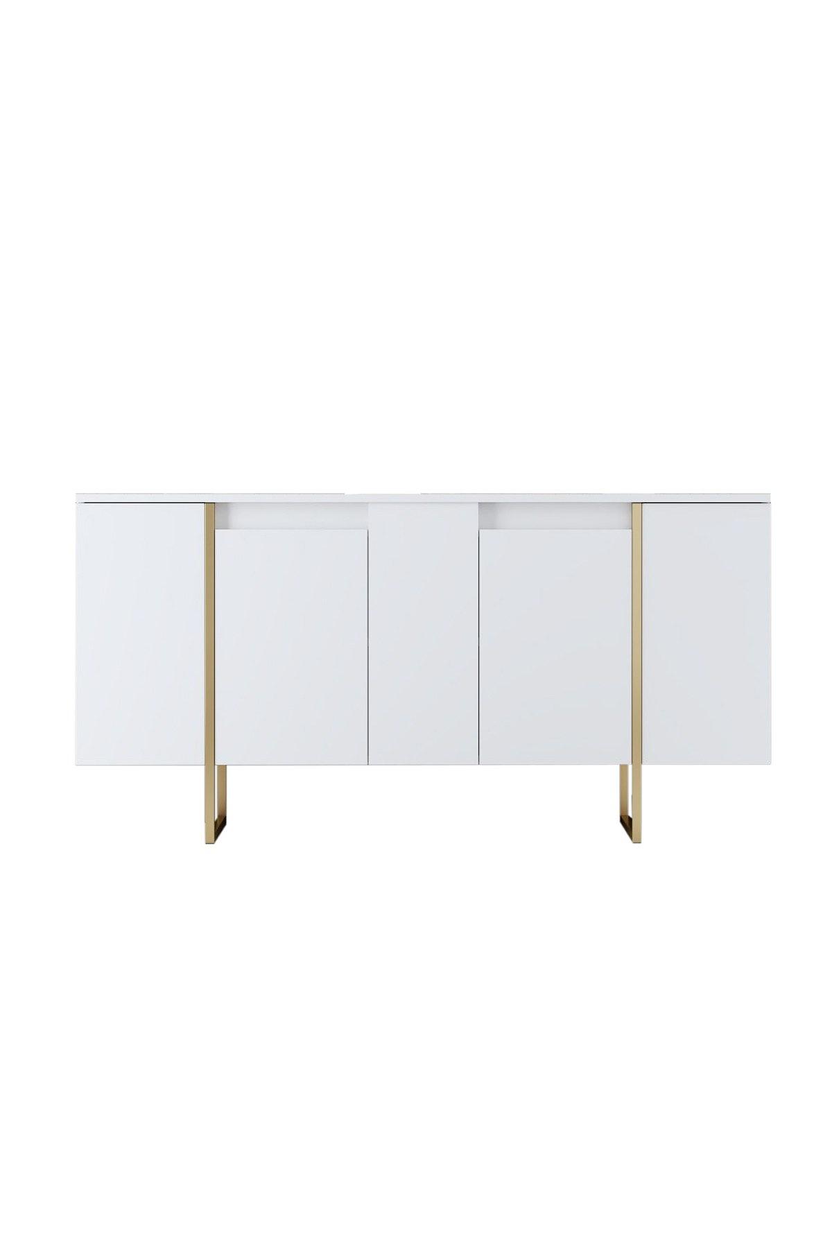 Luxe Konsolentisch Weiß 0
