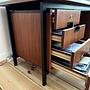 Schreibtisch mit Stuhl Holz 1950er Jahre 2
