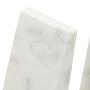 2x Marris White Marble Buchstützen
 3