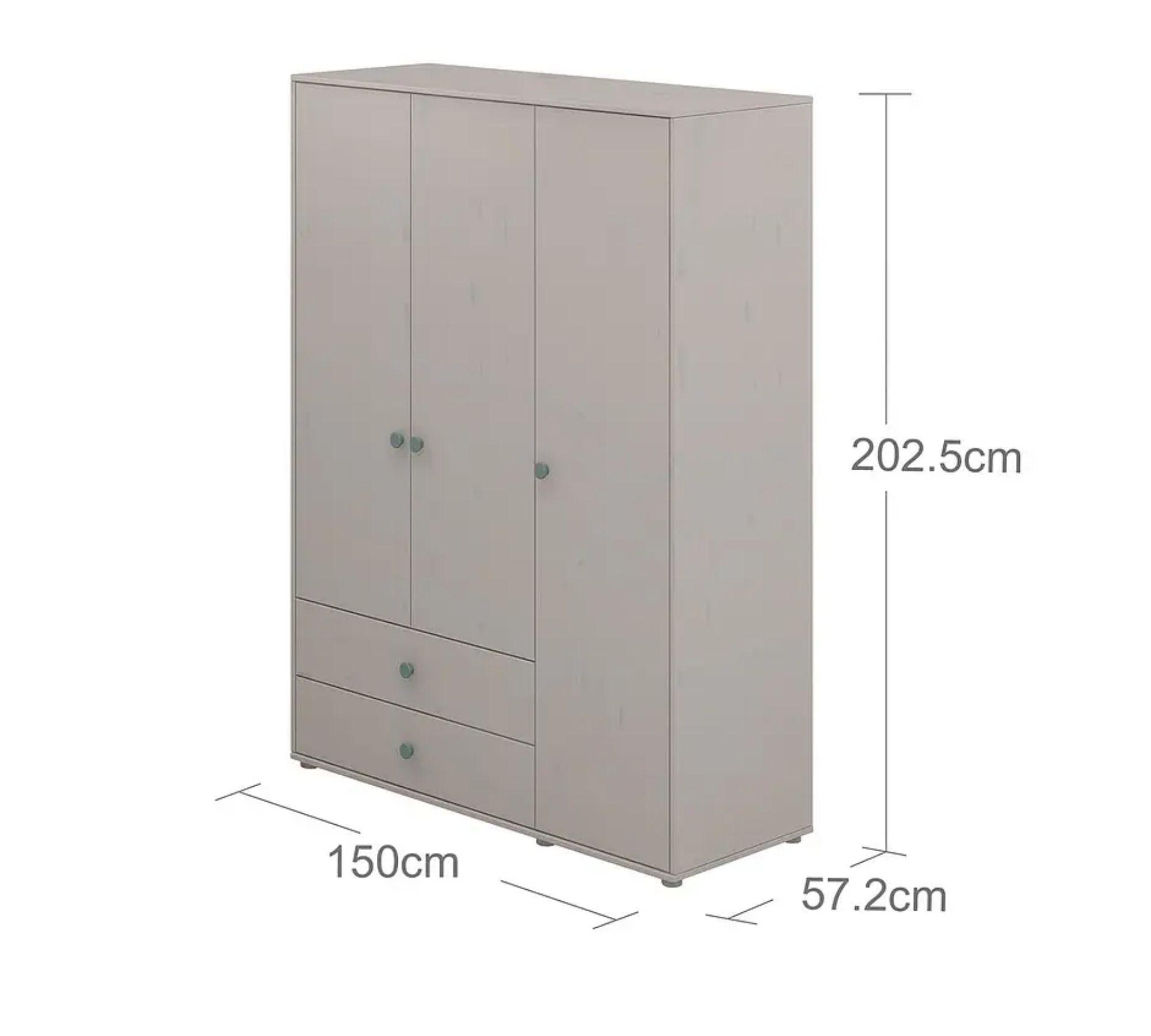 Kleiderschrank Extra Hoch Holz Taupe 5