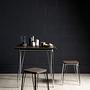 District Chrom Metall und Elm Holz Tisch
 7