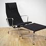 Aluminium Chair EA 124 & EA 125 Hopsack Schwarz 0