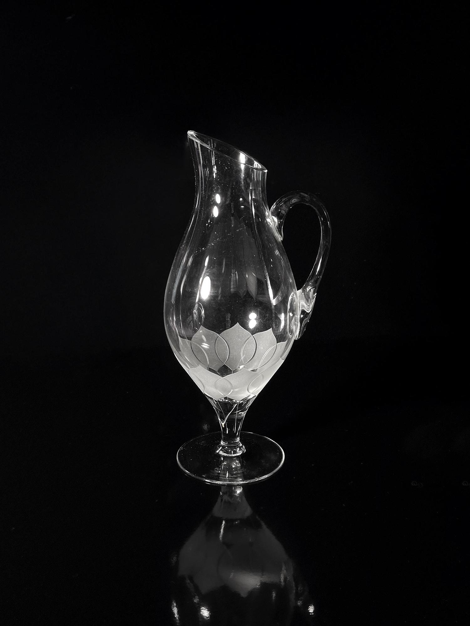 Vintage Lotus Decanter Crystal 1960s 6