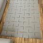 Tiles Teppich Wolle Grau 3