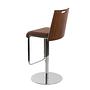 Swivel Bar Stool Faux Leather Brown 6