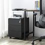 Mobile Pedestal Le Cros Steel Plastic Black 2