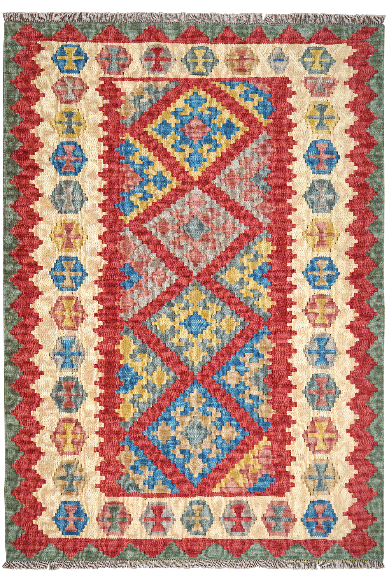 Kelim Gashgai Wool Multicolored 0