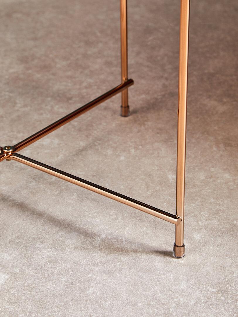 Allure Silberner Spiegelglas Runder Beistelltisch
 0