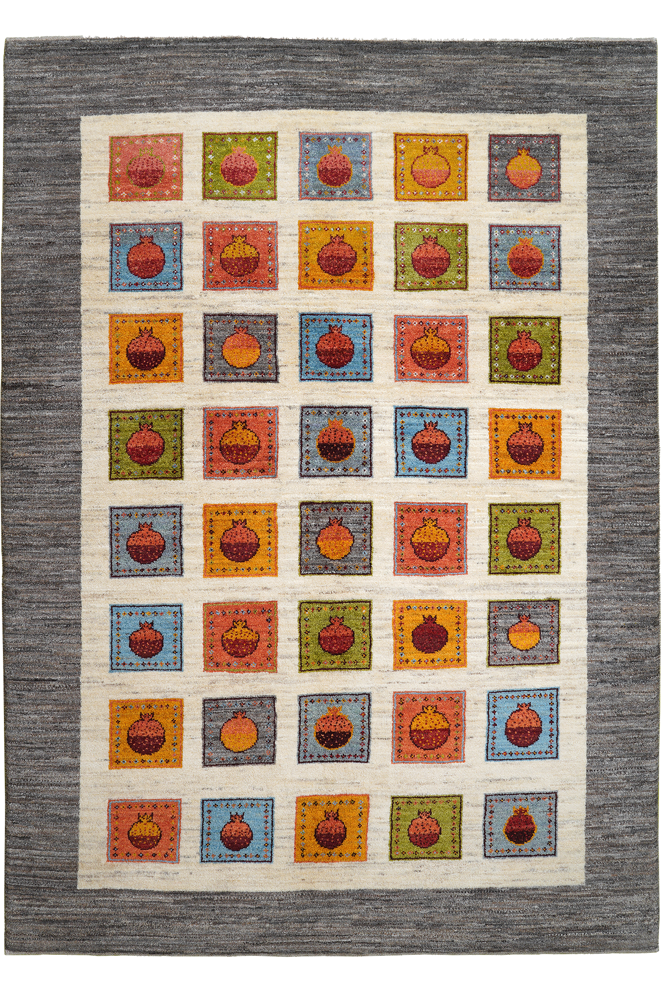 Rizbaf Gabbeh-Teppich Wolle Beige 0