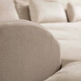 Modern sofa chaise lounge left ecru 7