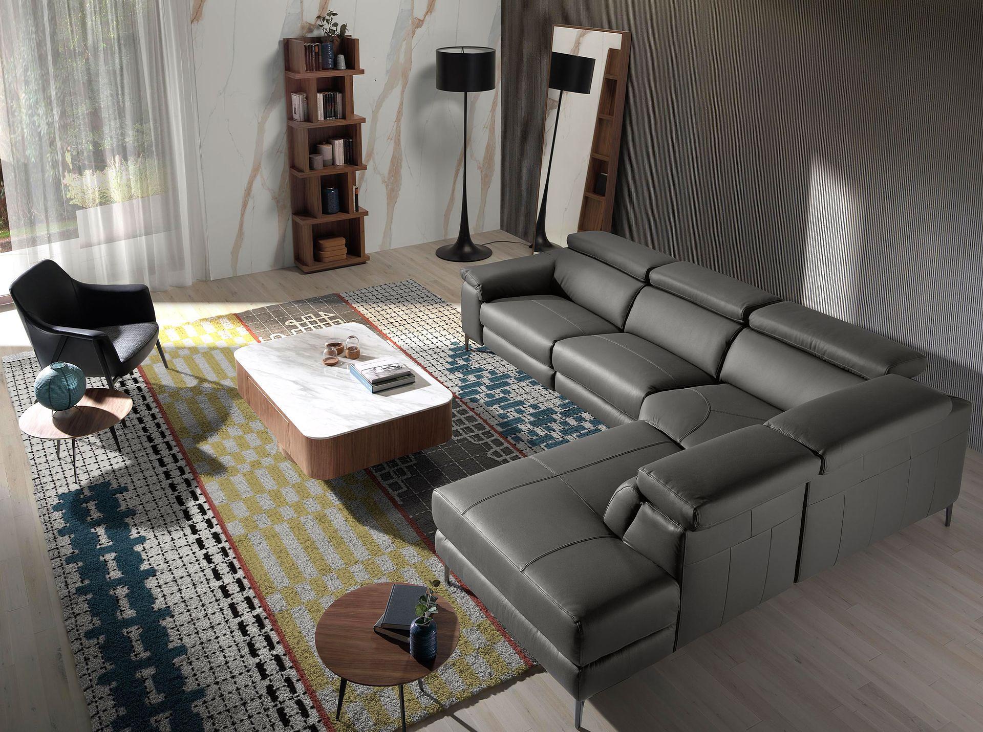 Specchio da parete rettangolare in noce 5