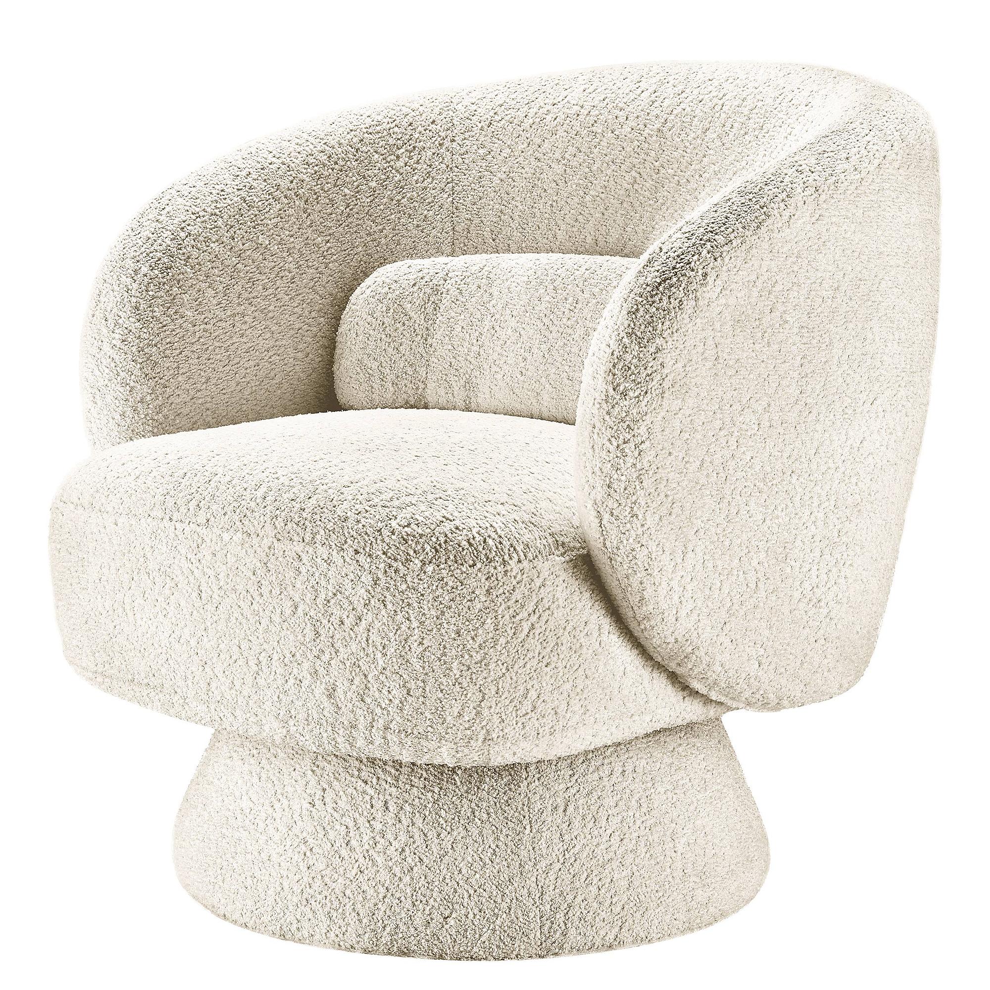 Drehbarer Loungesessel LANARE Creme 1