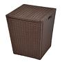 Gladysdale Wäschekorb Polyrattan Braun 0