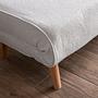 Foldable Sofa Bed 2-Seater White 4
