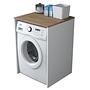 Washing machine cabinet walnut brown 60cm x 91.8cm 3