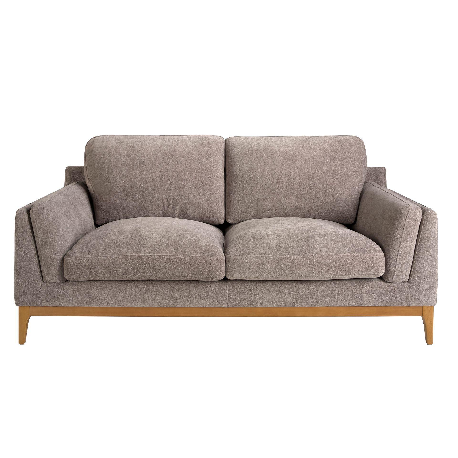 Sofa 2-Sitzer Textil Braun 1