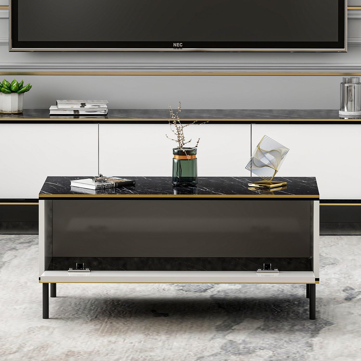 Imaj Couchtisch Holzfurnier Weiß 4