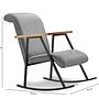 Yoka rocking chair textile gray 4