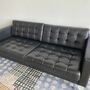 Landskrona Sofa 3-Sitzer Leder Schwarz 1