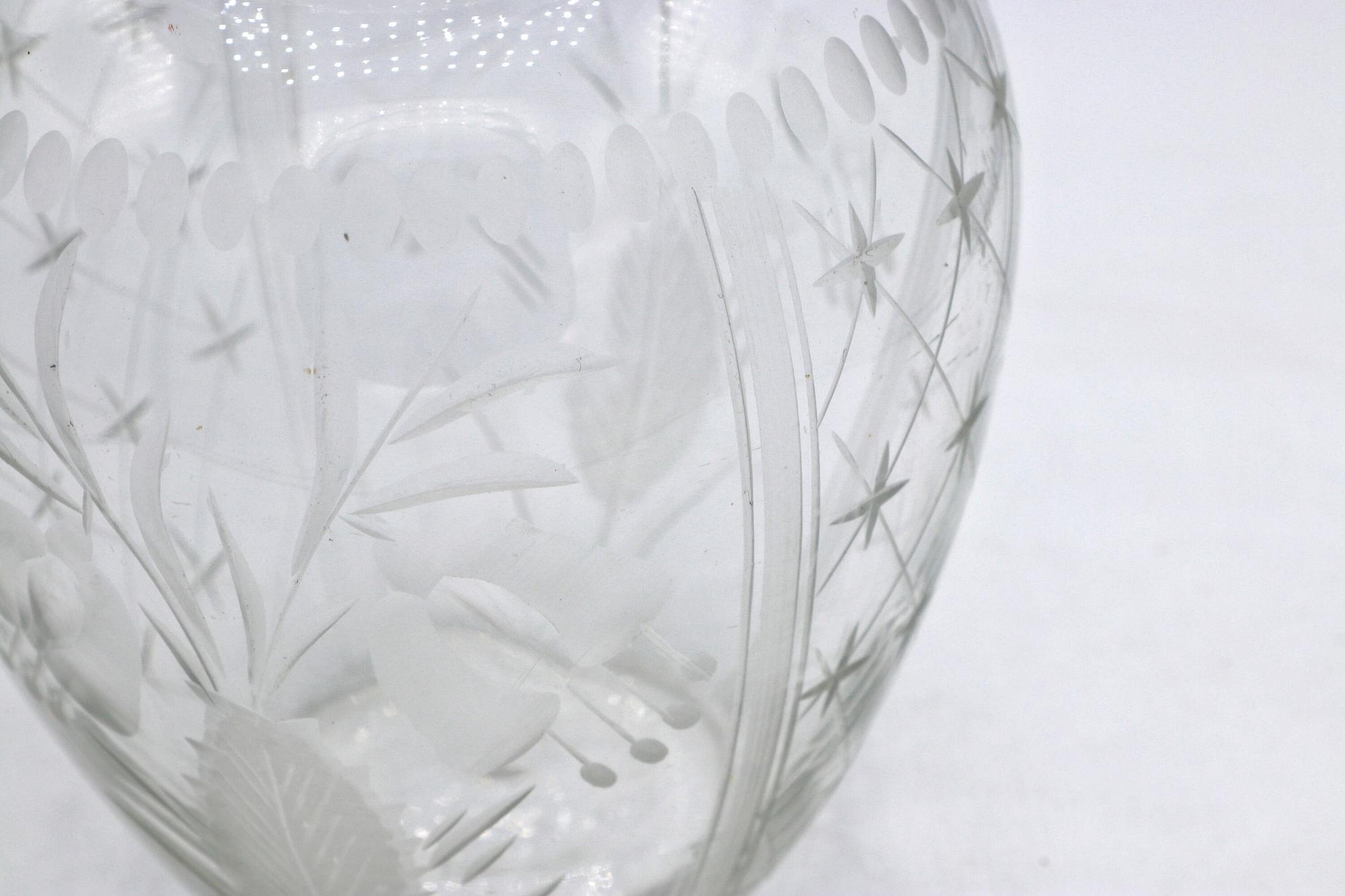 Vaso Vintage Art Deco in cristallo anni '20 1