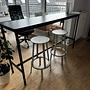 Muuto Base High Table Bartisch Schwarz 190x50x105cm 2