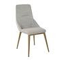 Dining chair textile light grey 0