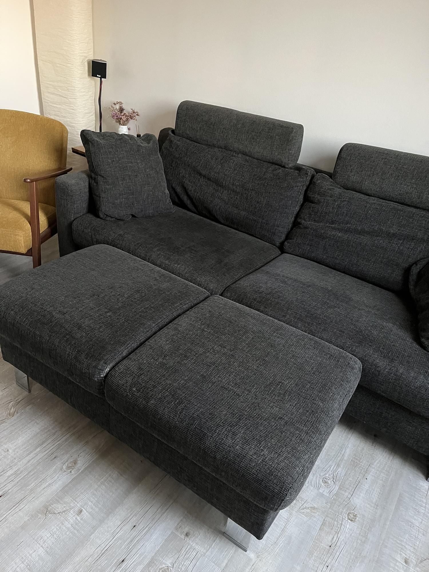 Sofa 2-Sitzer Dunkelgrau 3